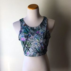 Under the same sun yoga crop top, size L